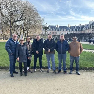 ICT team together overseas