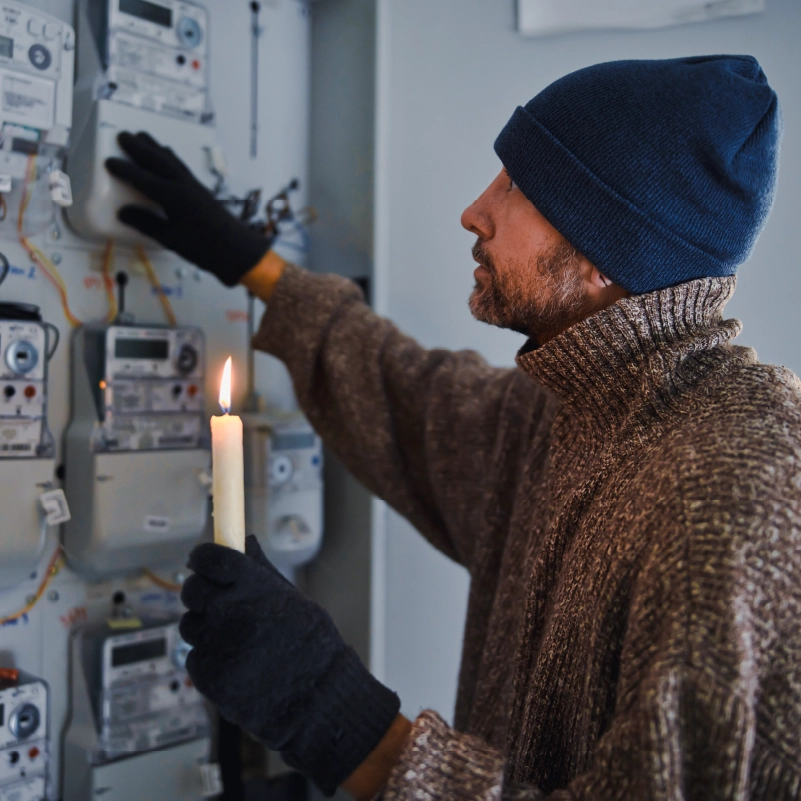 Large site security during power outages