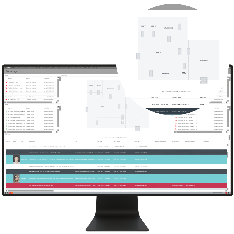 Floor plans in GX Status Page