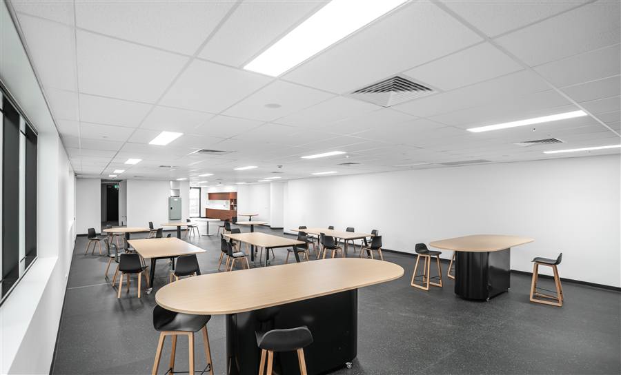 Staff breakout space at the Walkinshaw Group campus