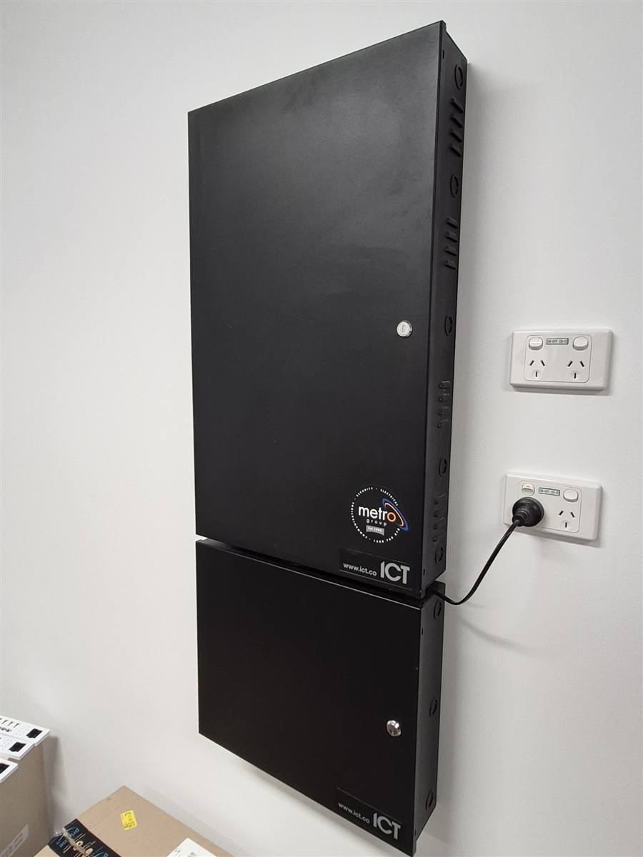 ICT and Metro Group controller enclosures on site