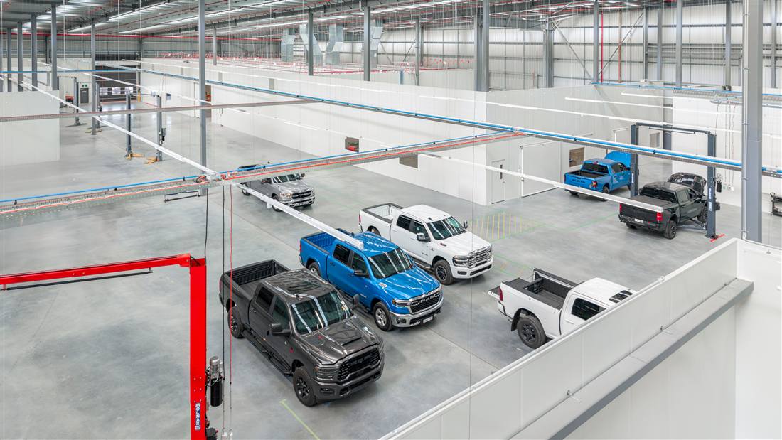 Vehicles on the Walkinshaw Group production floor