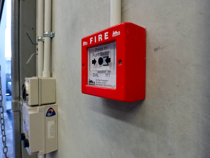 Blue light corridors and emergency egress