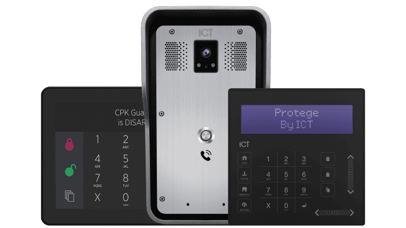 Keypad, touchscreens and intercoms